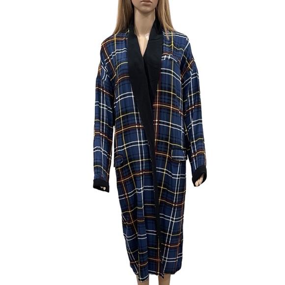 Free People Wild Nights Plaid Duster S NWT - Picture 2 of 9